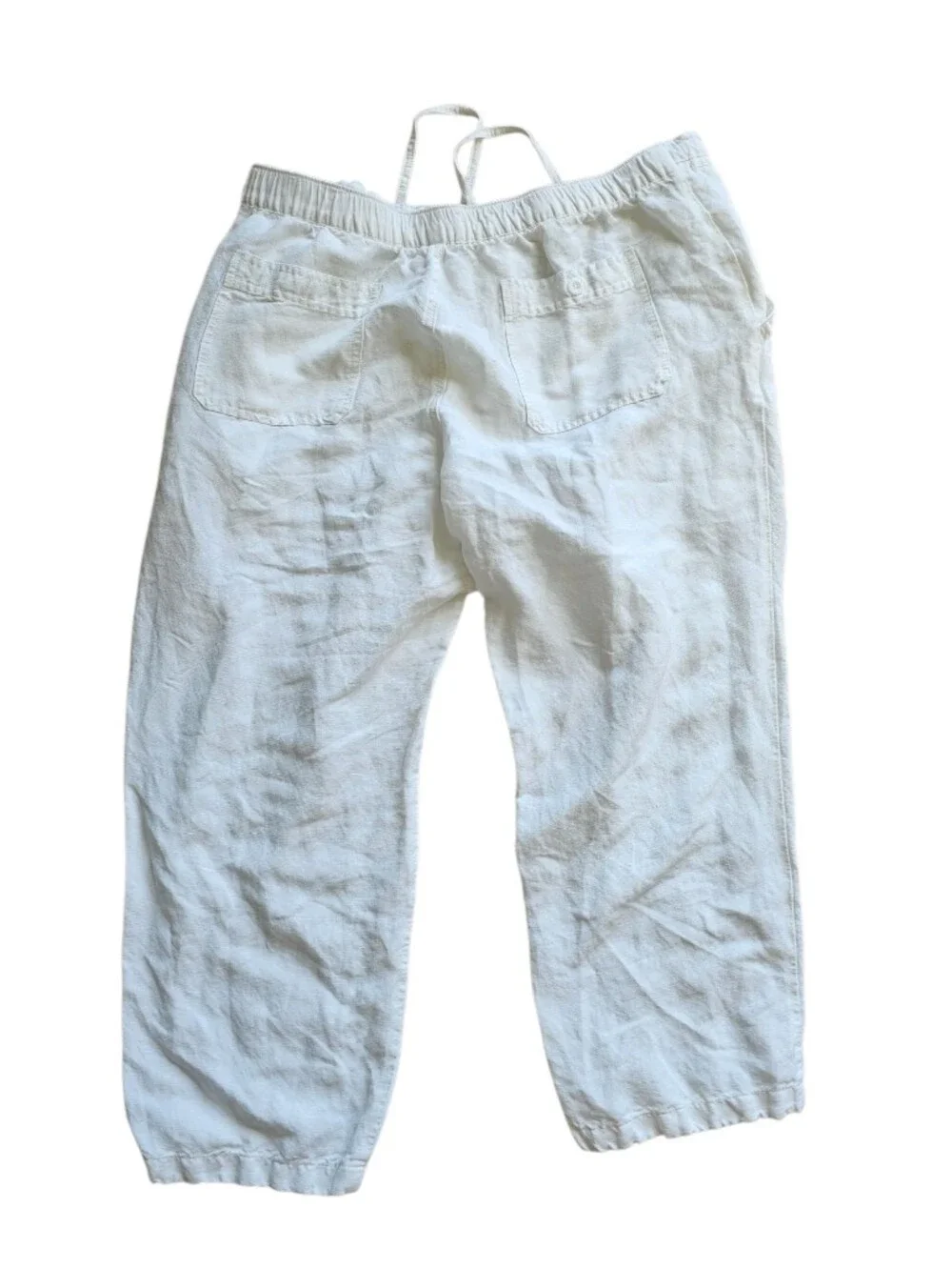 Cubavera Ivory Linen-Blend Pants Size XLarge